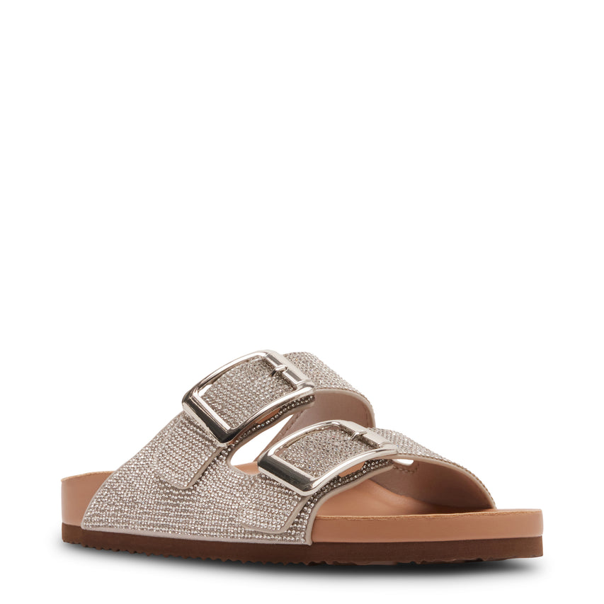 Sandalias planas Bodiee-R plateadas