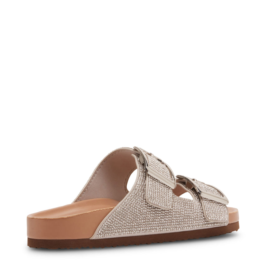 Sandalias planas Bodiee-R plateadas