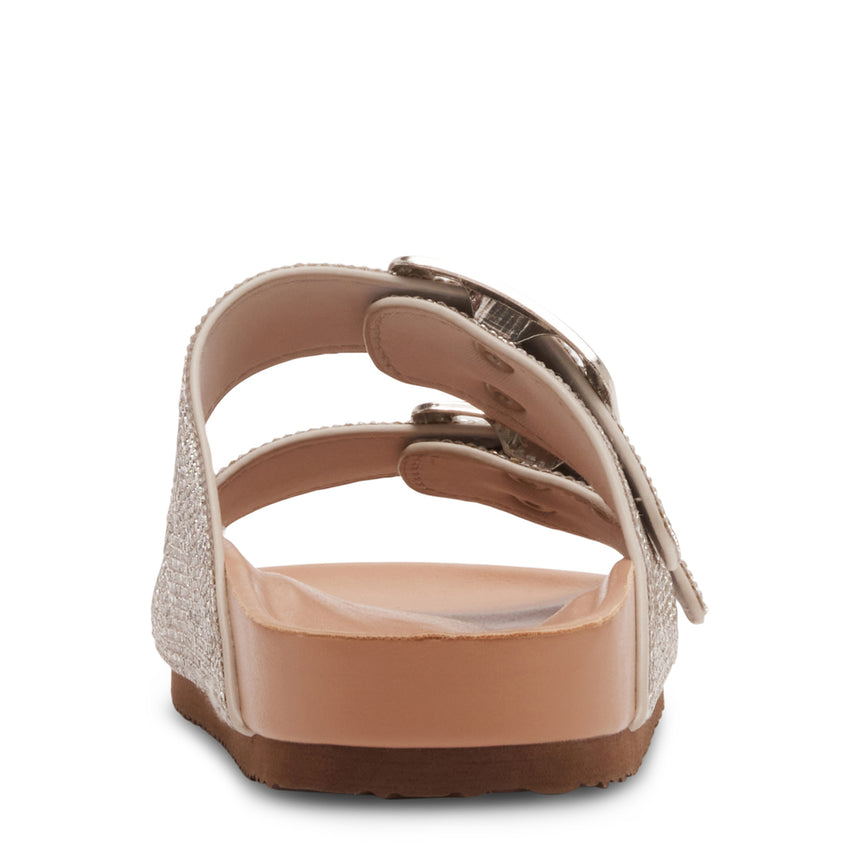 Sandalias planas Bodiee-R plateadas