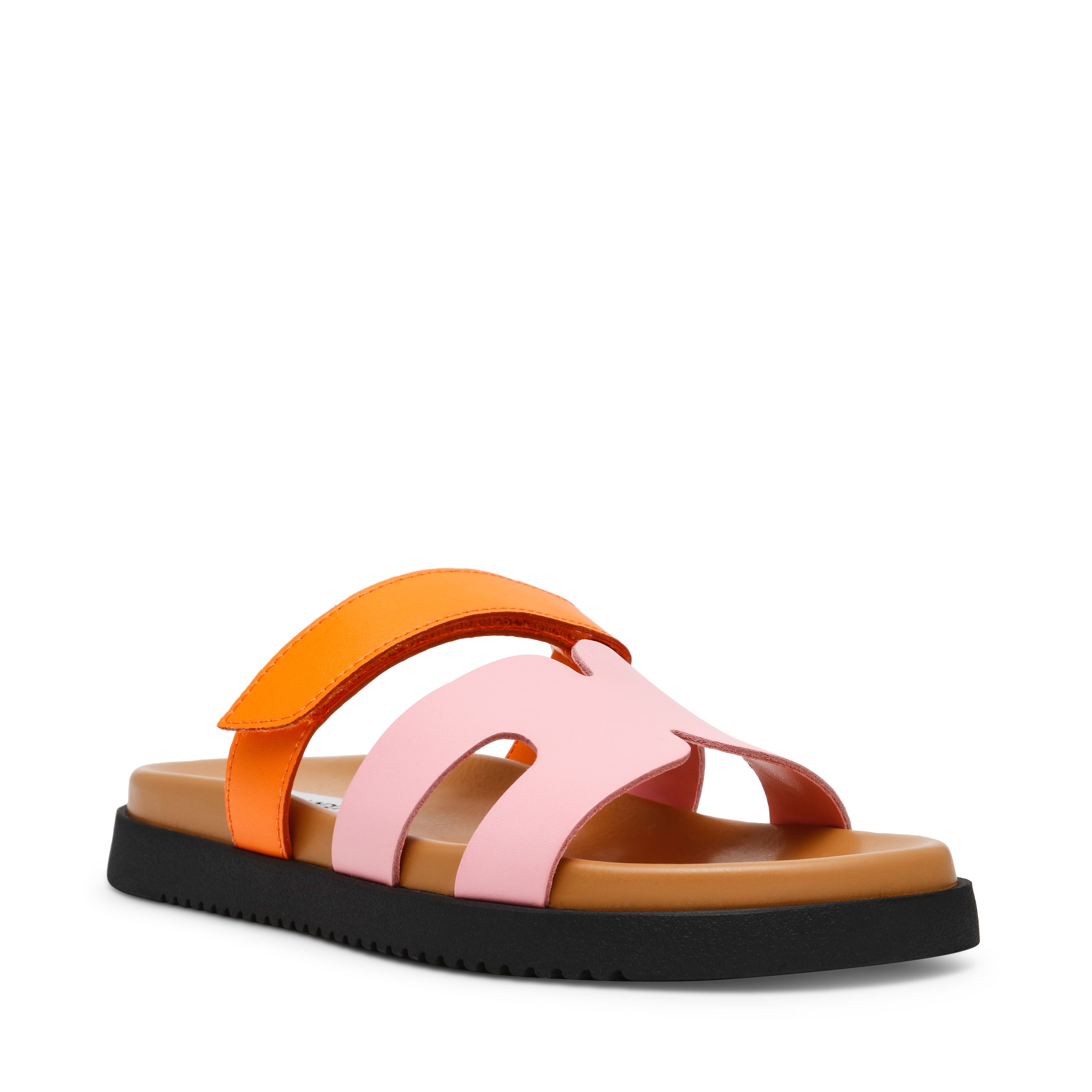 Sandalias planas Missile naranja con rosado