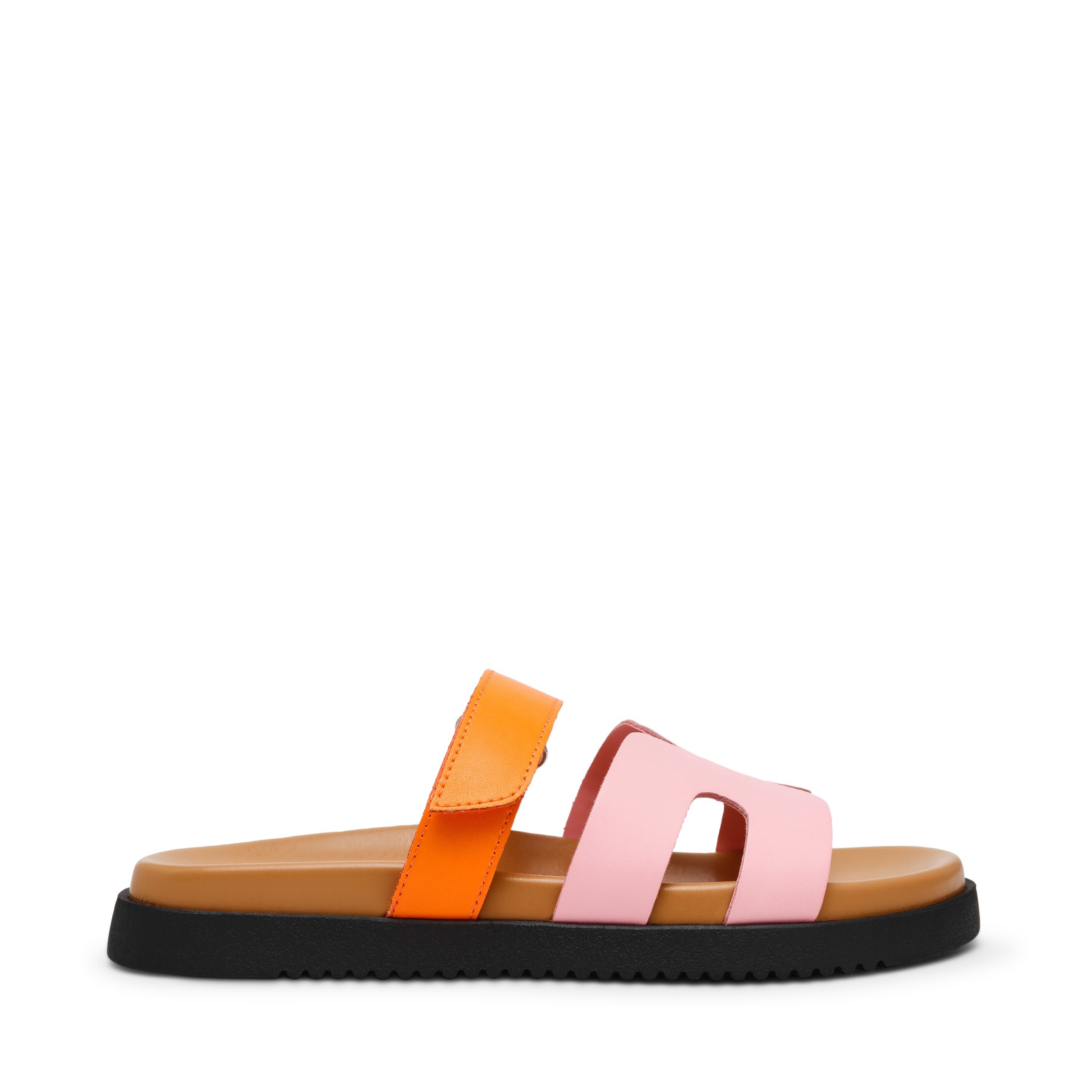 Sandalias planas Missile naranja con rosado