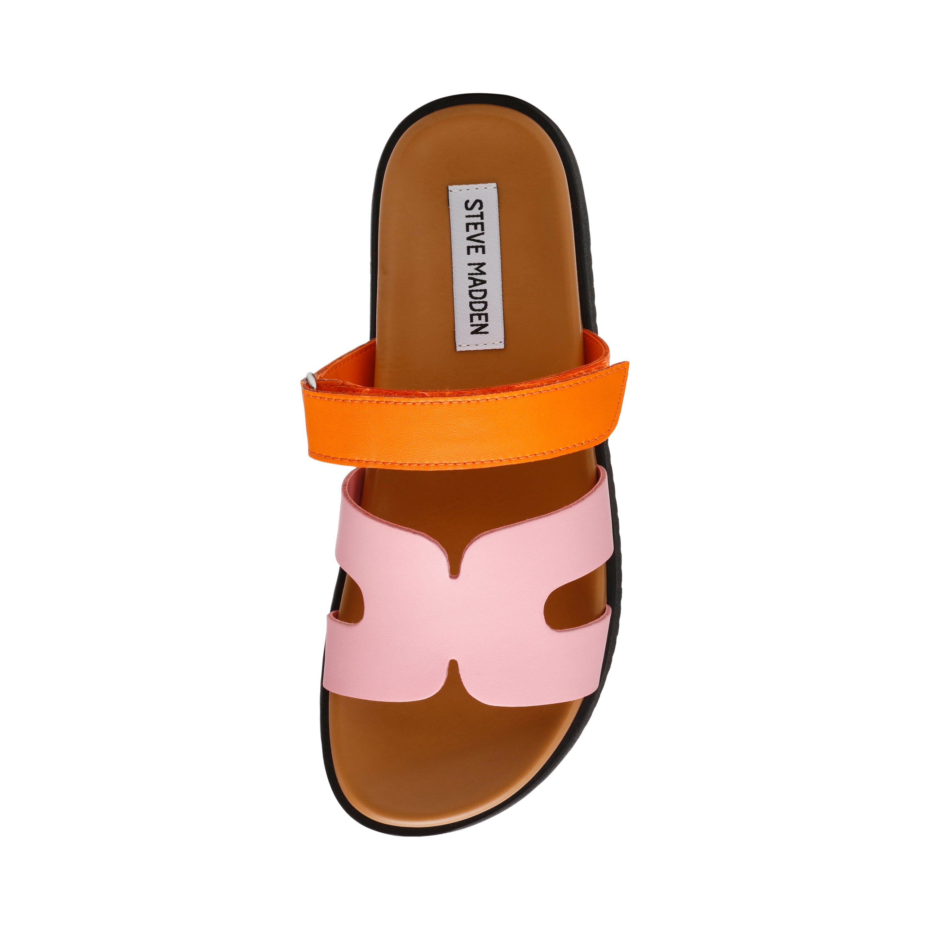 Sandalias planas Missile naranja con rosado