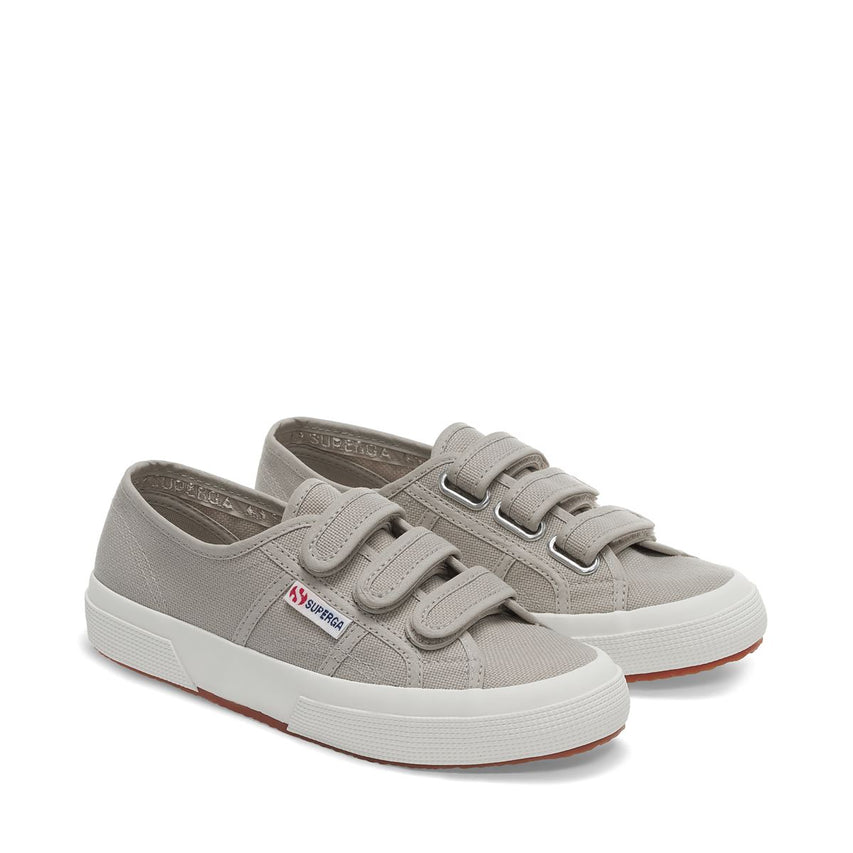 Zapatos Velcro Gris 2750-Cot3strapu Superga