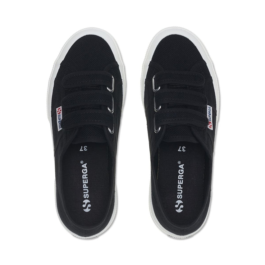 Zapatos Velcro Negros 2750 Cot3strapu Superga