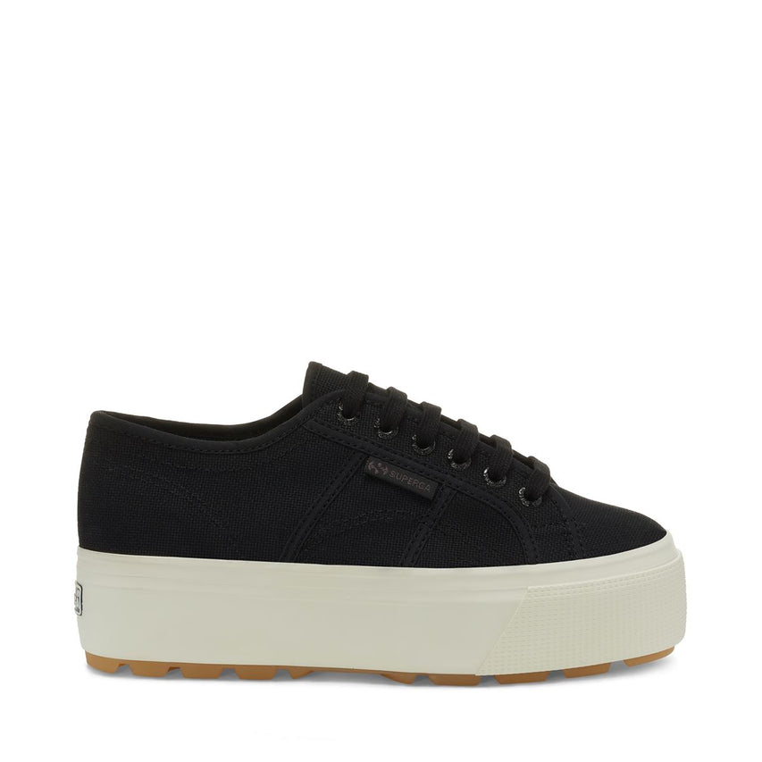 Tenis Plataforma Negros 2790 Tank Mujer Superga