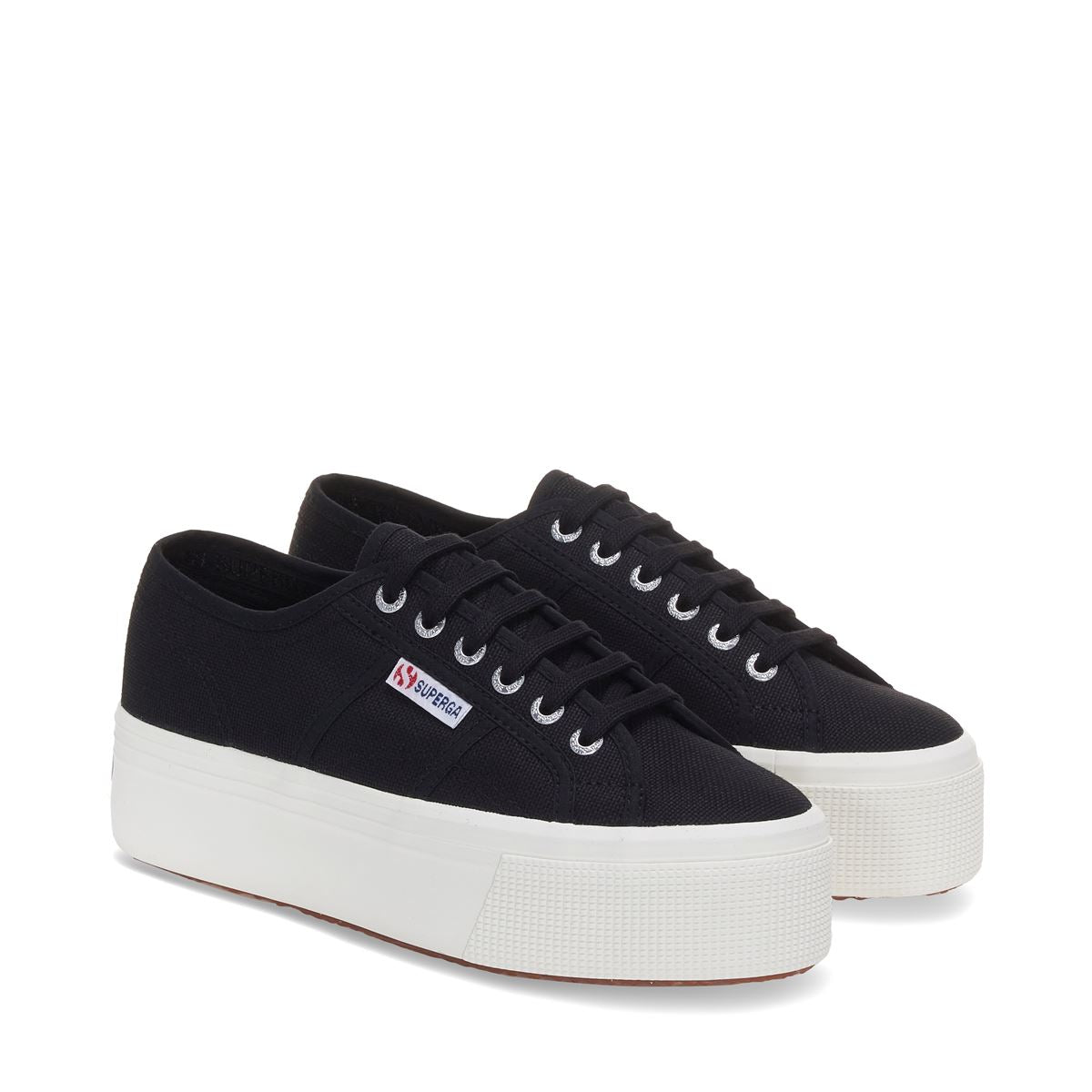 Zapatos con plataforma 2790 negros Superga
