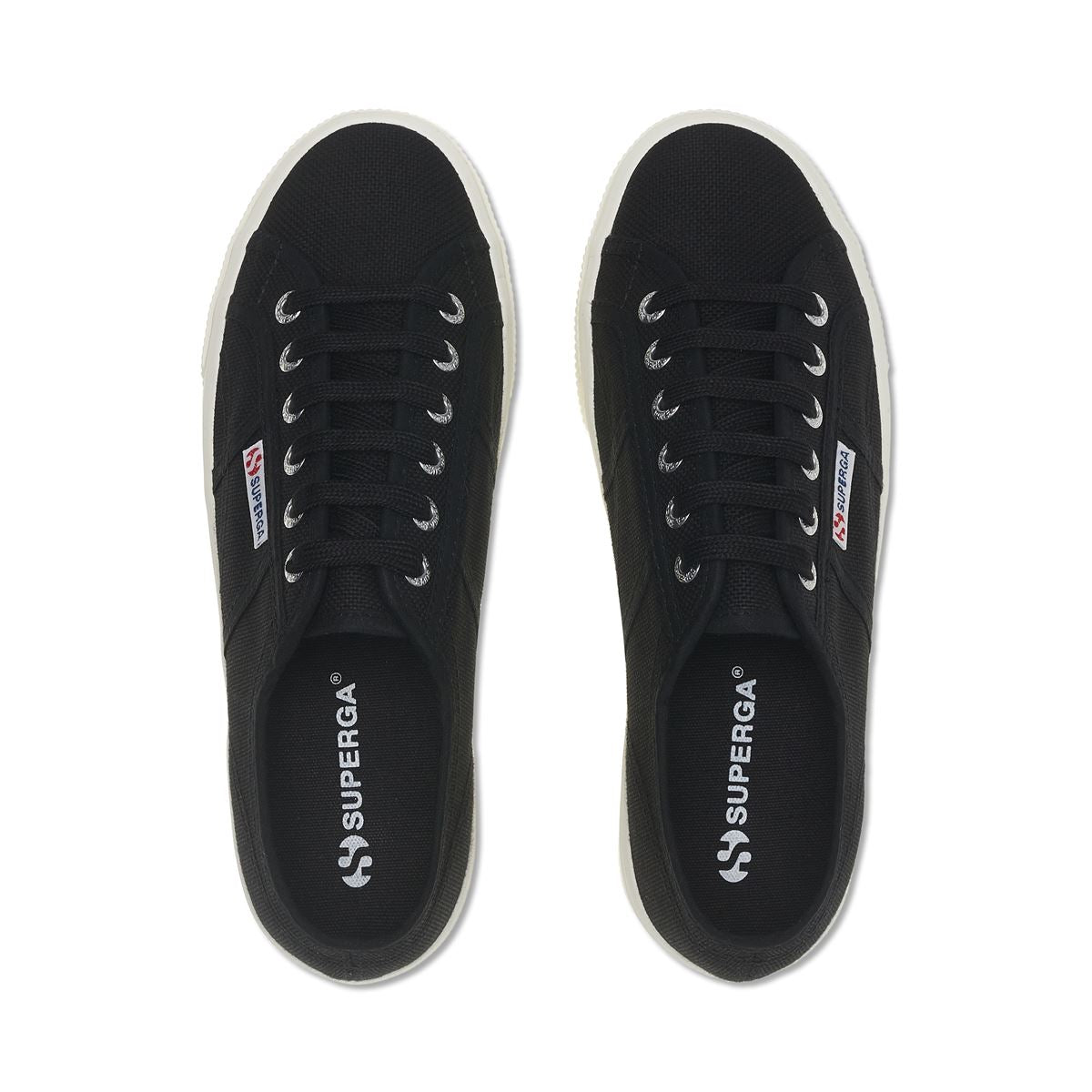 Zapatos con plataforma 2790 negros Superga