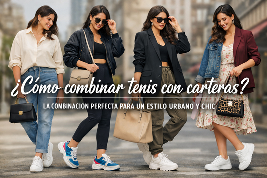 ¿Cómo combinar tenis con carteras? La combinación perfecta para un estilo urbano y chic