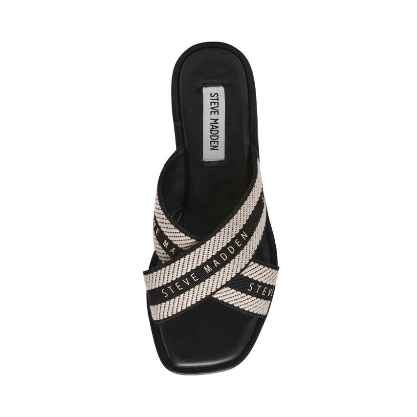 Sandalias Planas Arrows Negras