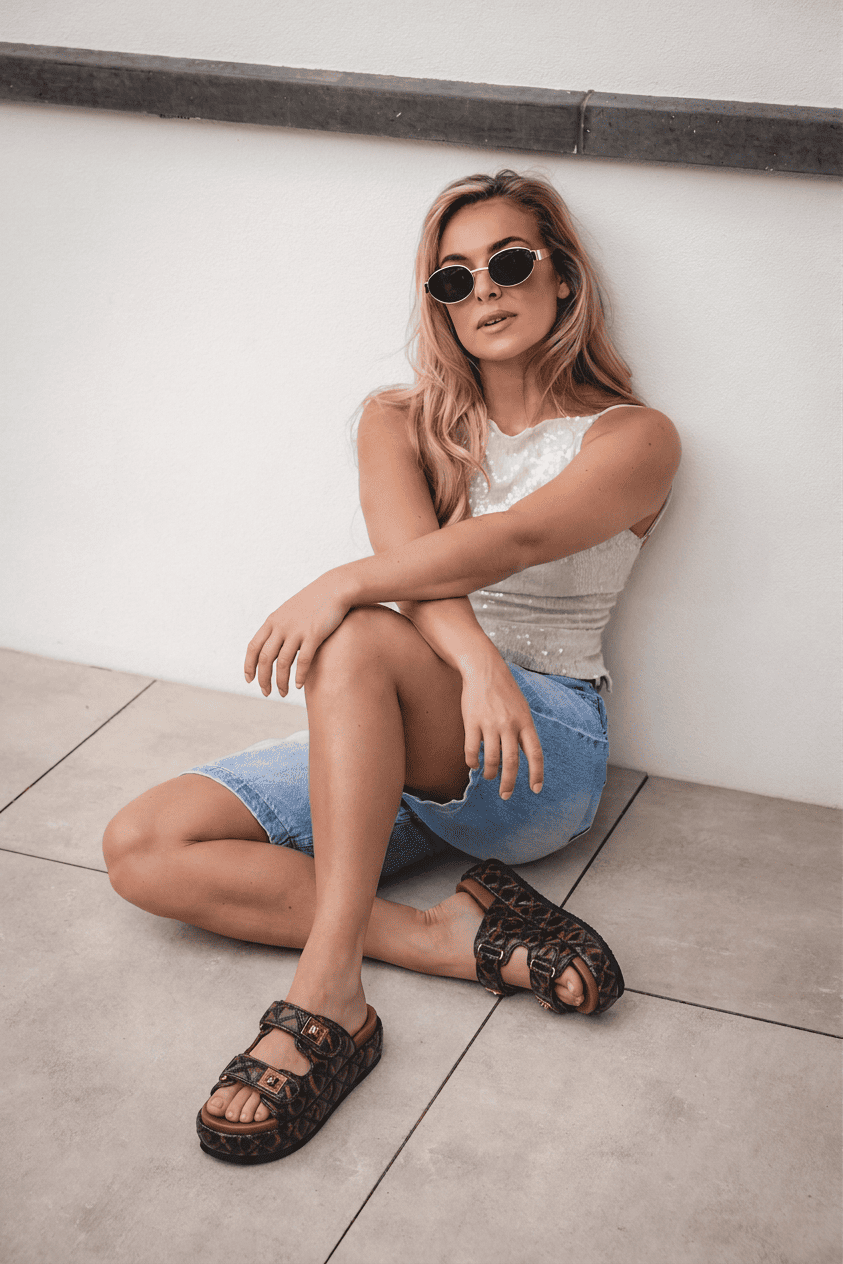 Sandalias planas Big Bang Animal Print - view 4