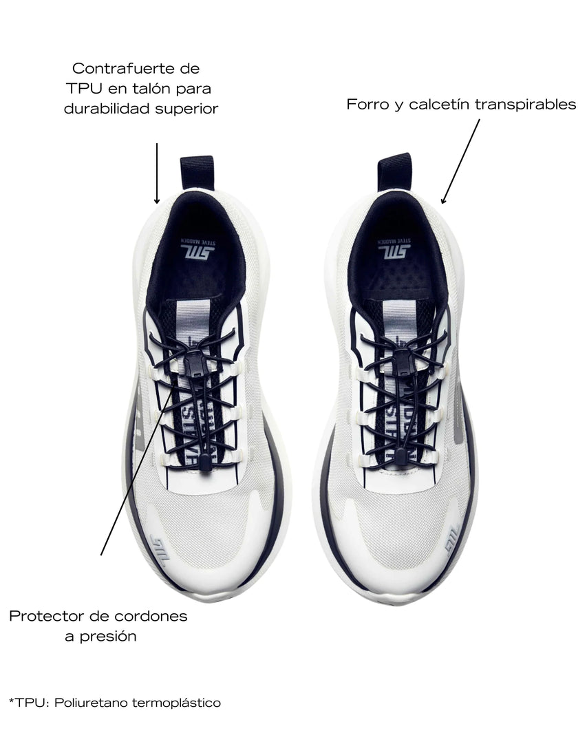Zapatos Elevate 2 Blancos Negros
