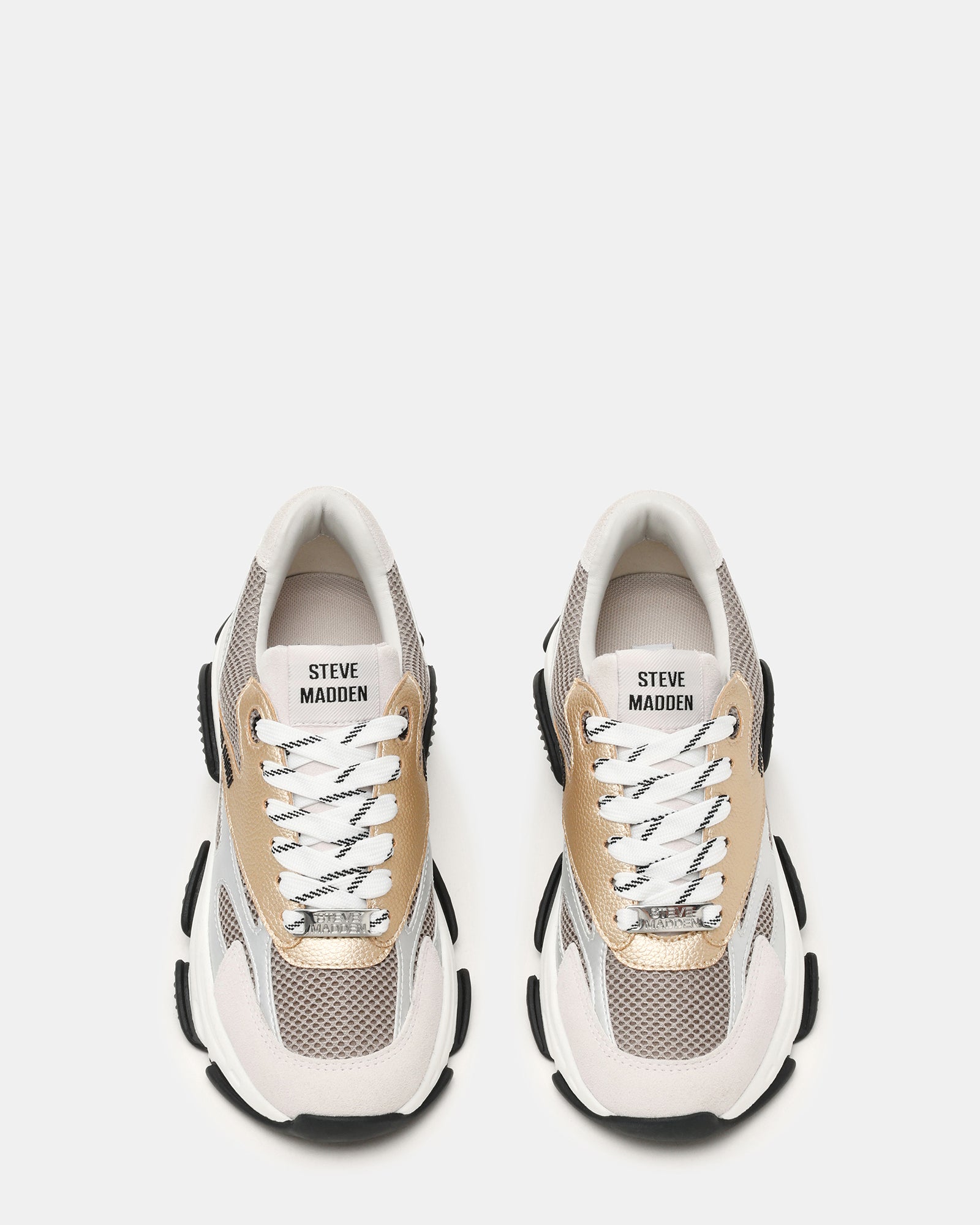 Zapatos Front Row Blanco con dorado - view 4