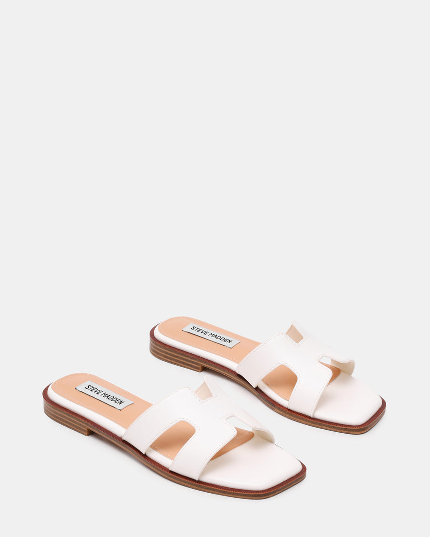 Sandalias planas Haileyy Blancas