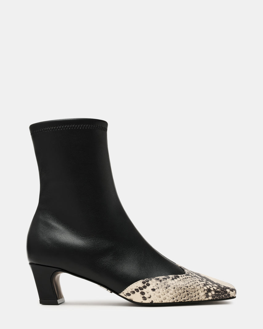 Botines Jeter Negros y animal print