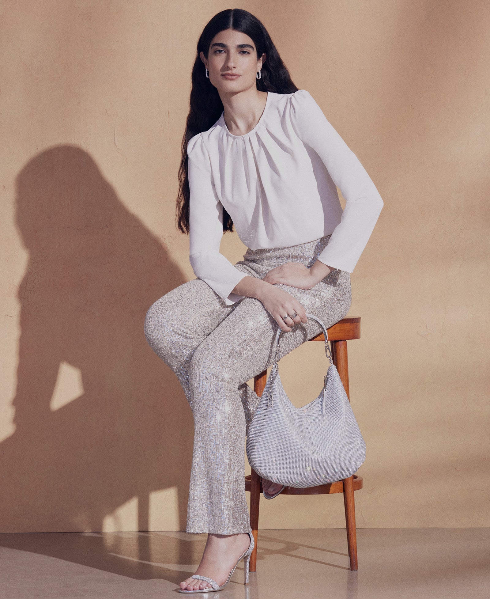 Sandalias de tacón Tecy-R brillantes