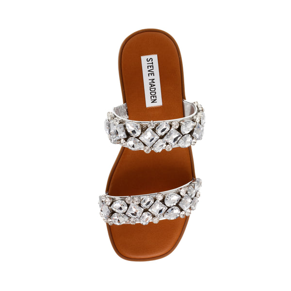 Sandalias Planas Brillantes Brillantes