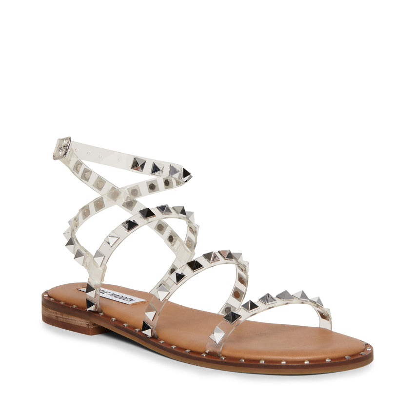 Sandalias Planas Travel Transparente