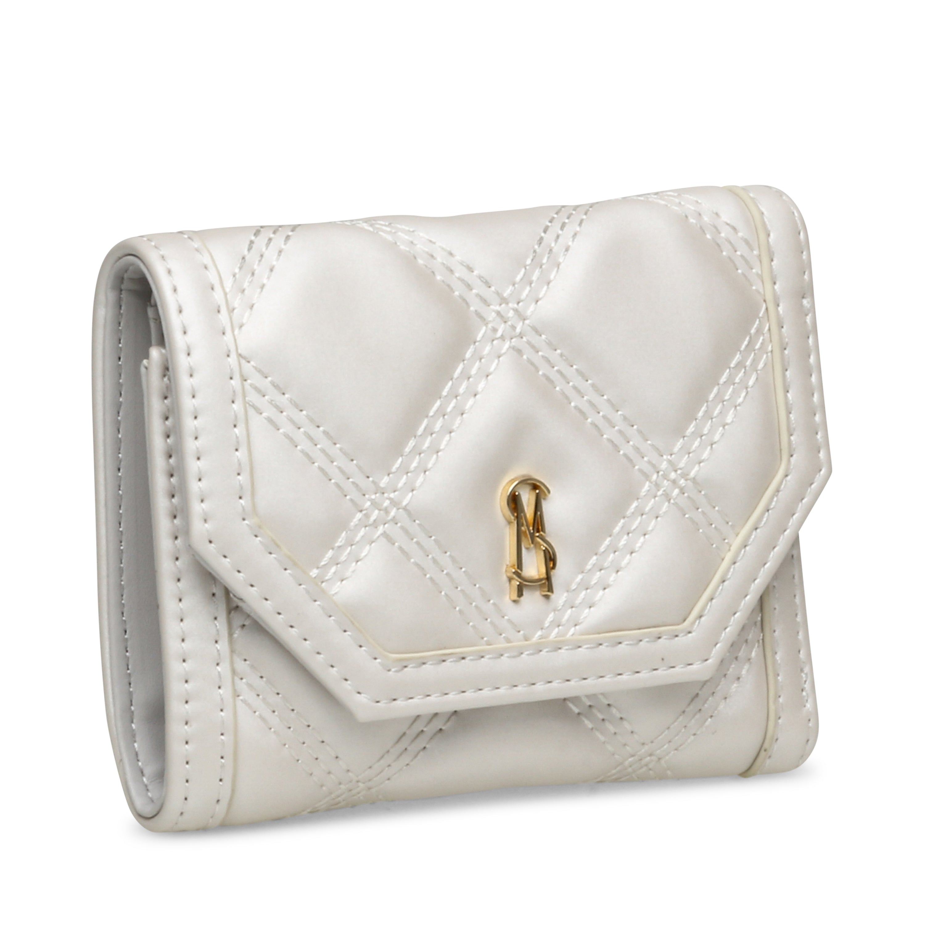 Cartera Bpaxs Crema con Dorado