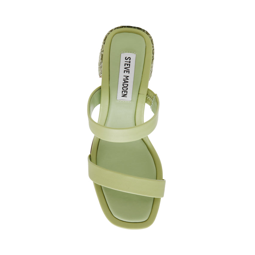 Sandalias de tacón A-Ok verdes