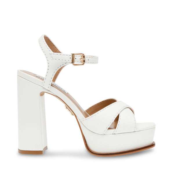 Sandalias Guess Mujer Verano Sandalias Guess Divine Tacón Mujer Blancas, Diseño Abierto Sandalias Tacones Guess Divine Tacón Mujer Blancas Y