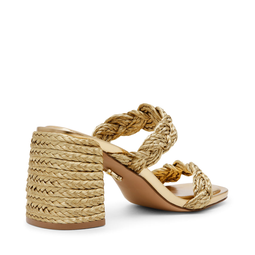 Sandalias De Tacón Accords Doradas