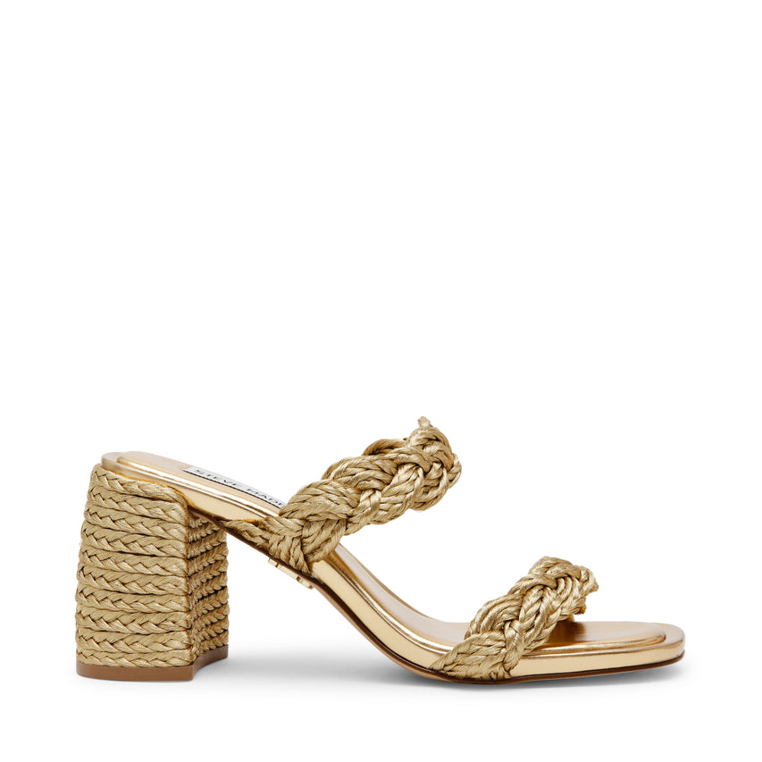 Sandalias De Tacón Accords Doradas