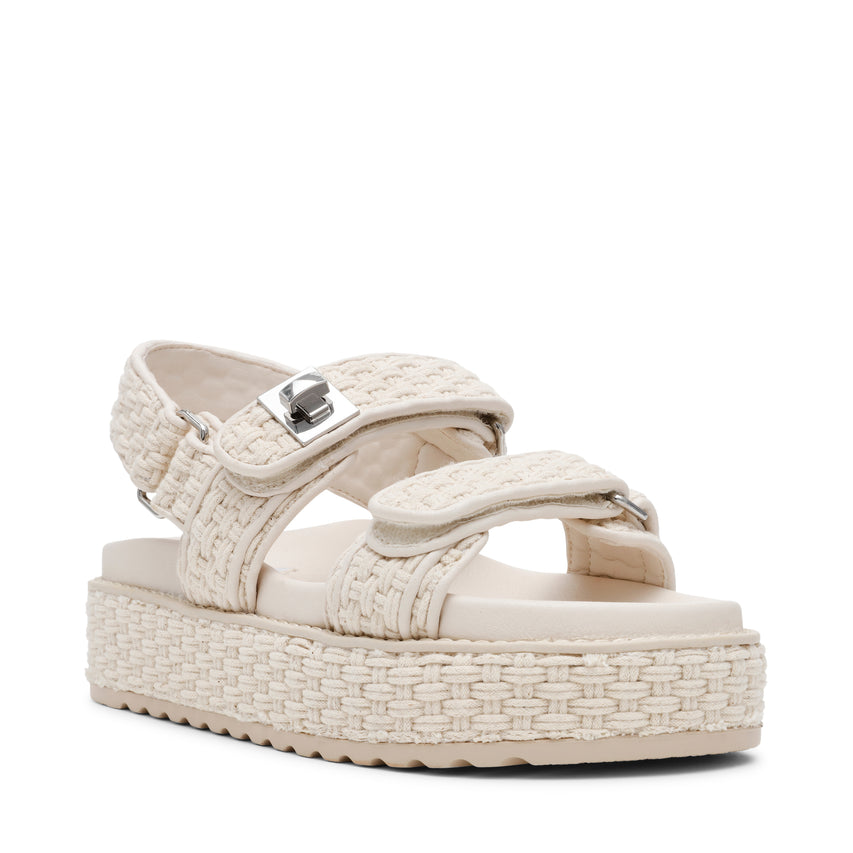 Sandalias planas Bigmona beige claro