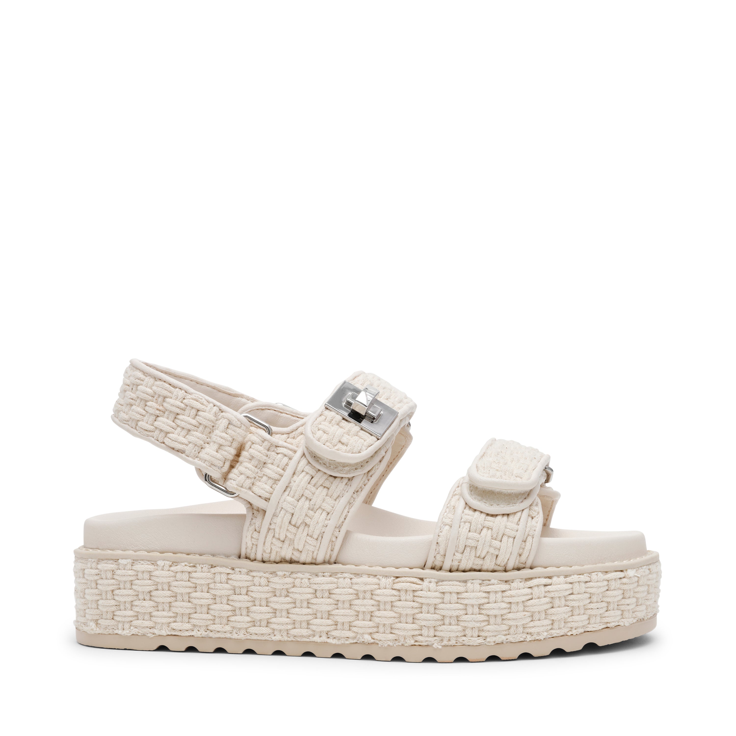 Sandalias planas Bigmona beige claro
