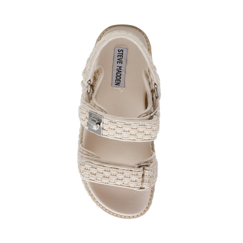 Sandalias planas Bigmona beige claro