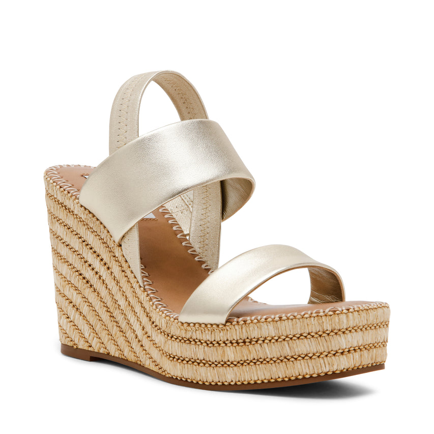 Sandalias de plataforma Contessa Doradas