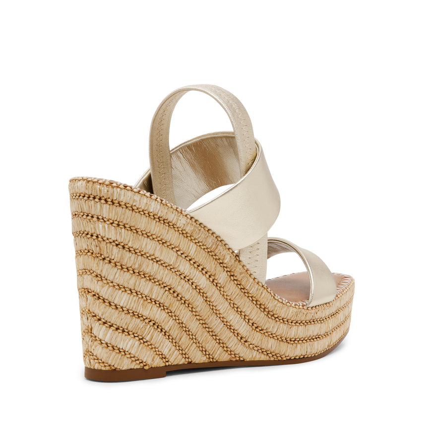Sandalias de plataforma Contessa Doradas