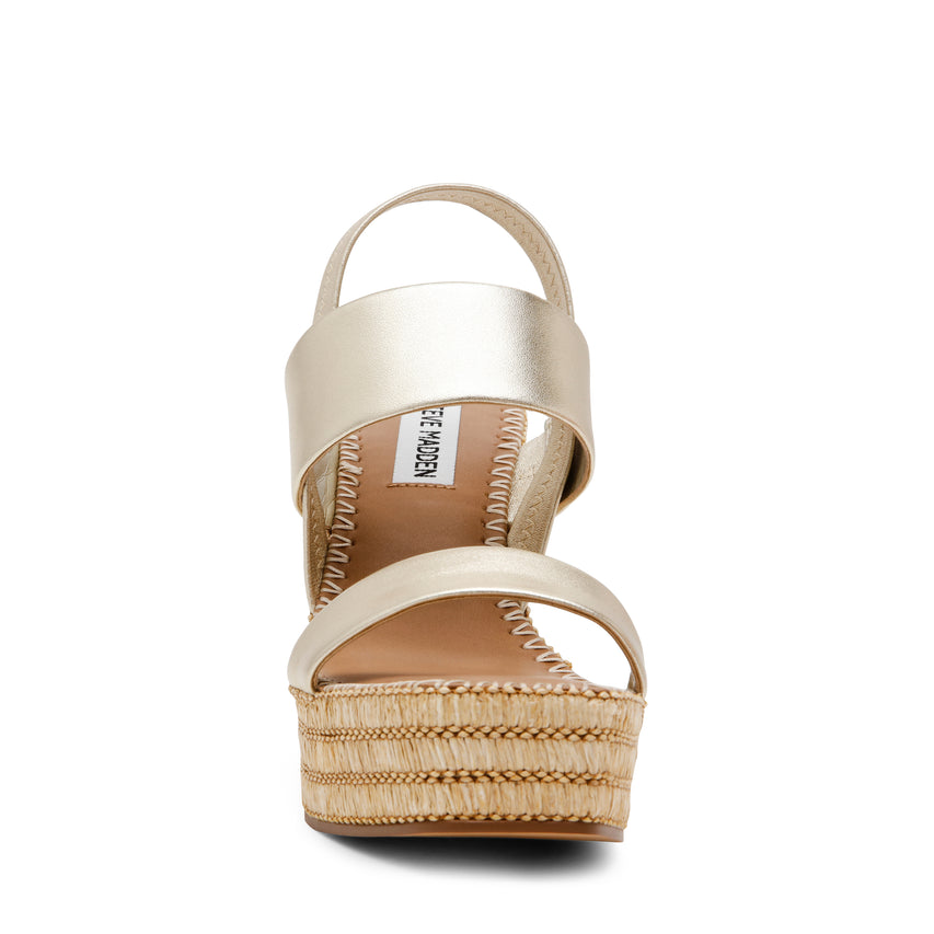Sandalias de plataforma Contessa Doradas