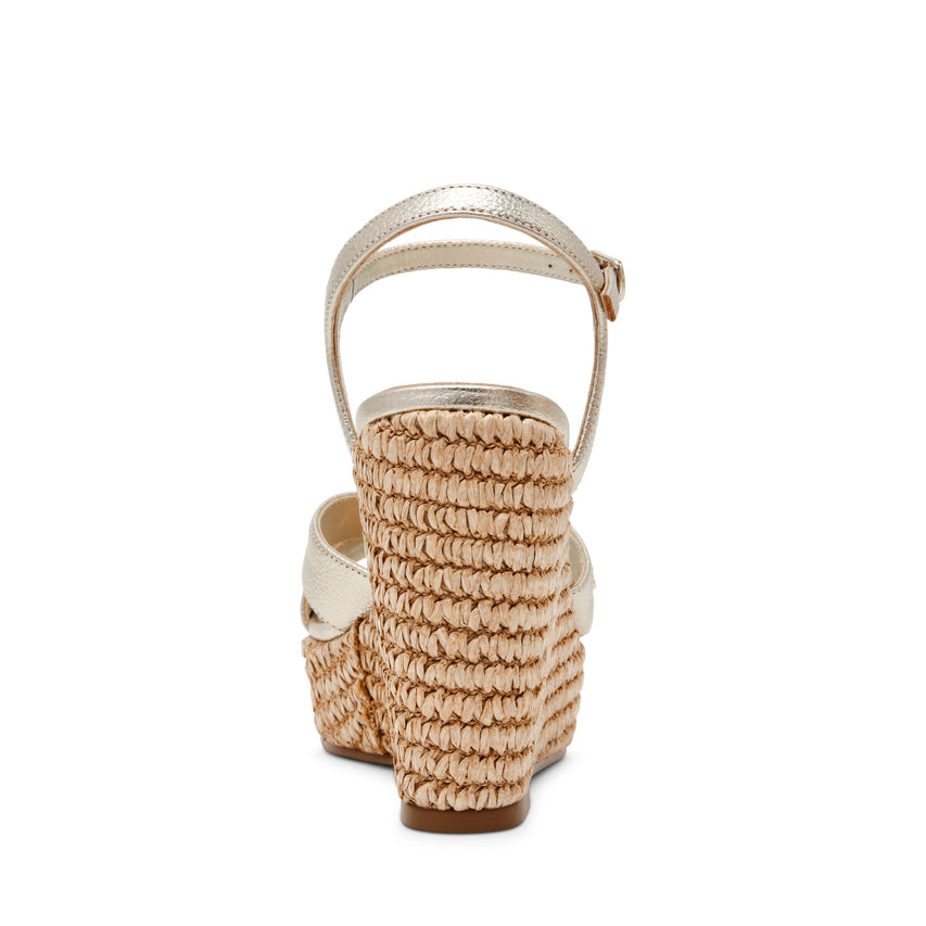 Sandalias de plataforma Cylo Doradas