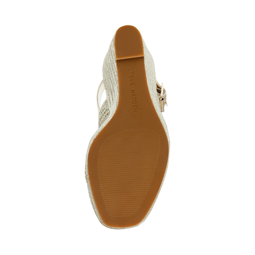 Sandalias De Plataforma Devotee Doradas