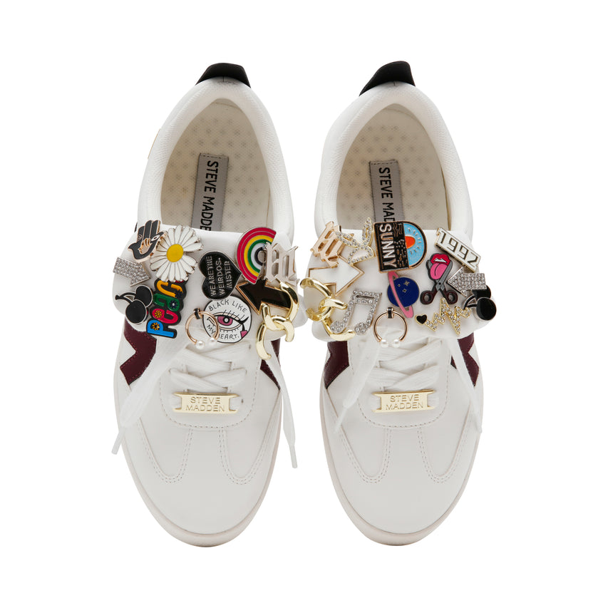 Zapatos Divulge Blanco Vinotinto
