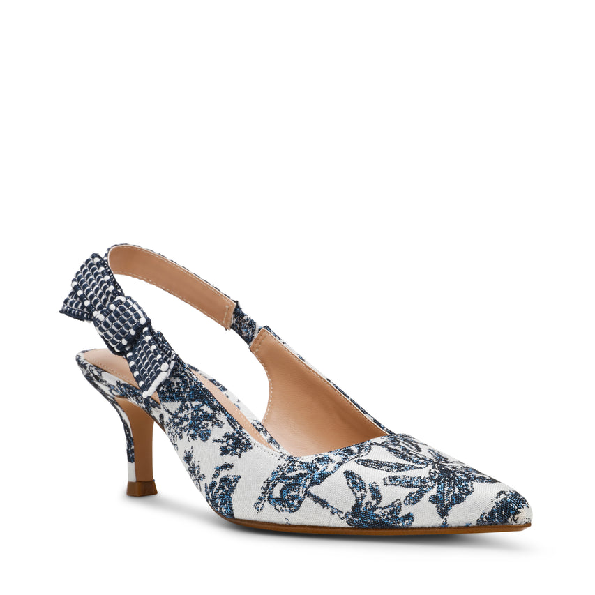 Stiletto Ensemble Azul Con Blanco