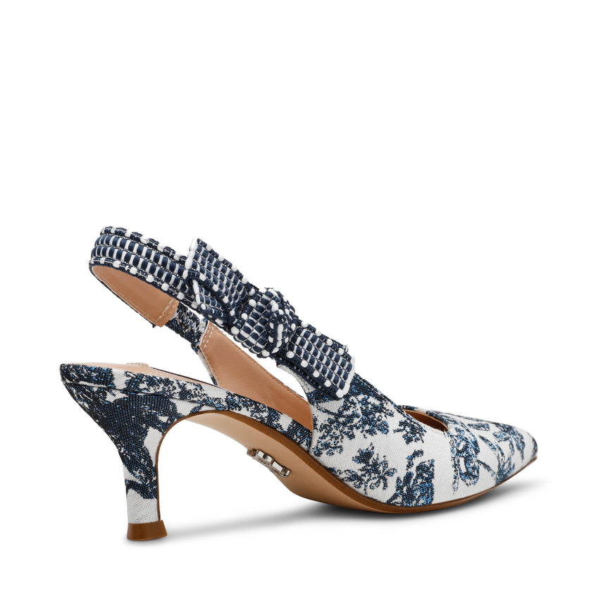 Stiletto Ensemble Azul Con Blanco