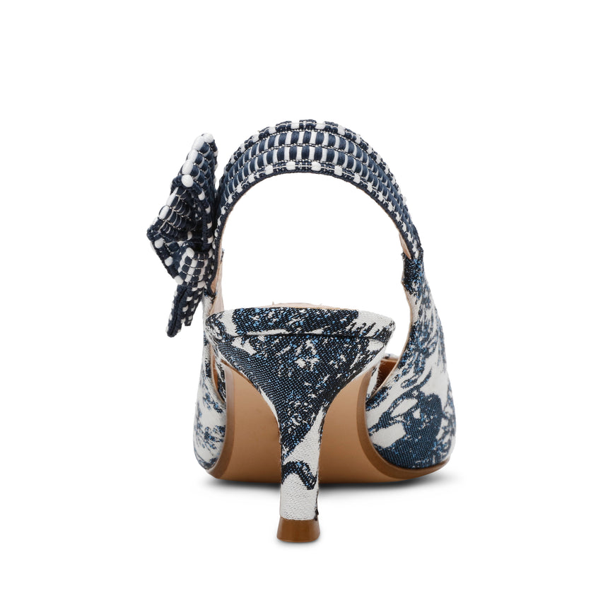 Stiletto Ensemble Azul Con Blanco