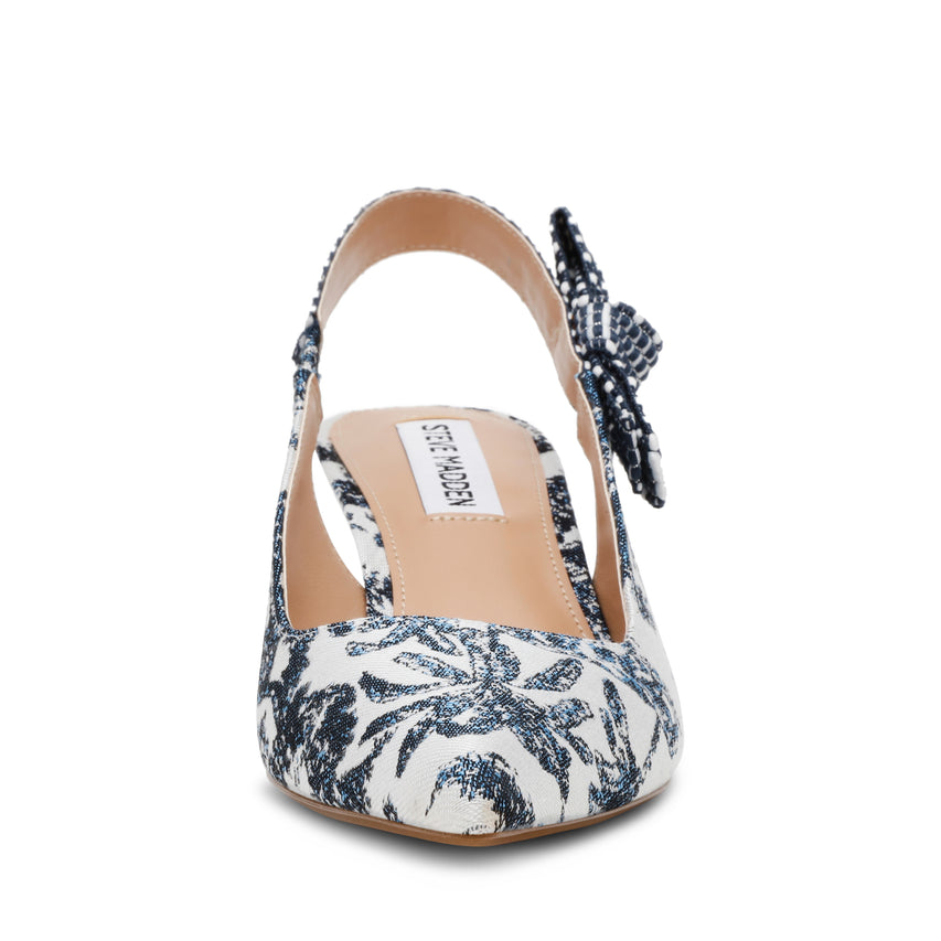 Stiletto Ensemble Azul Con Blanco