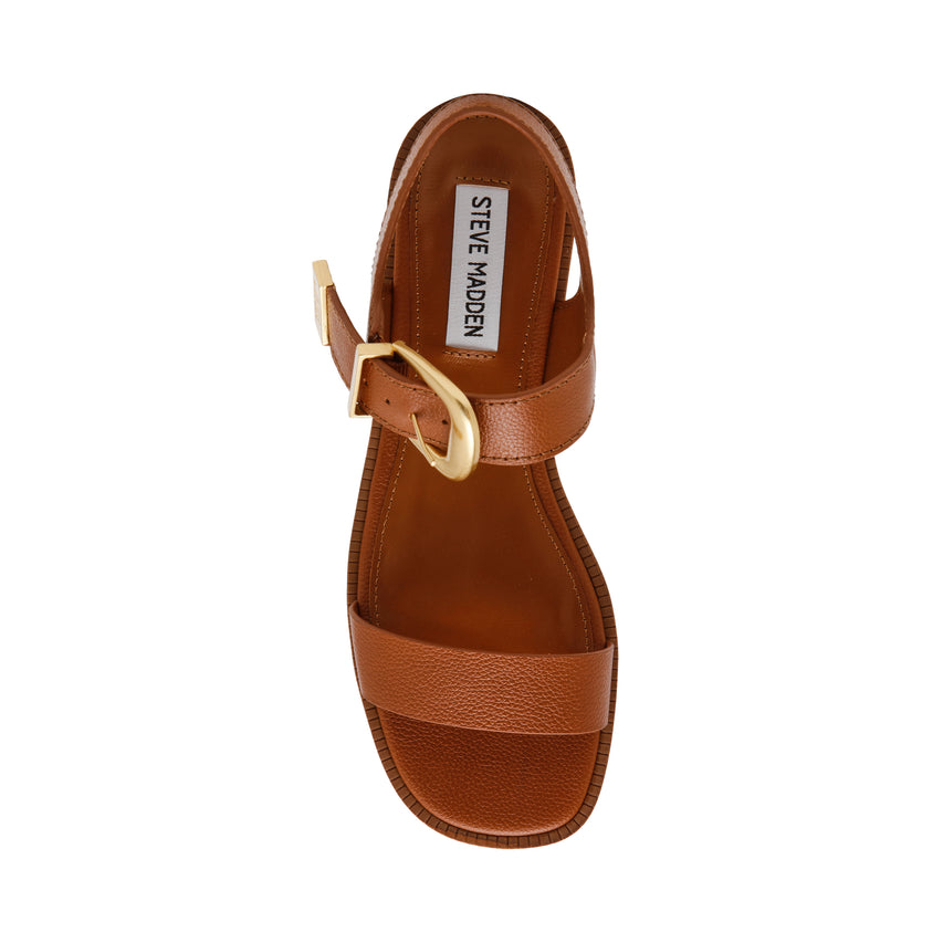 Sandalias planas Islander café