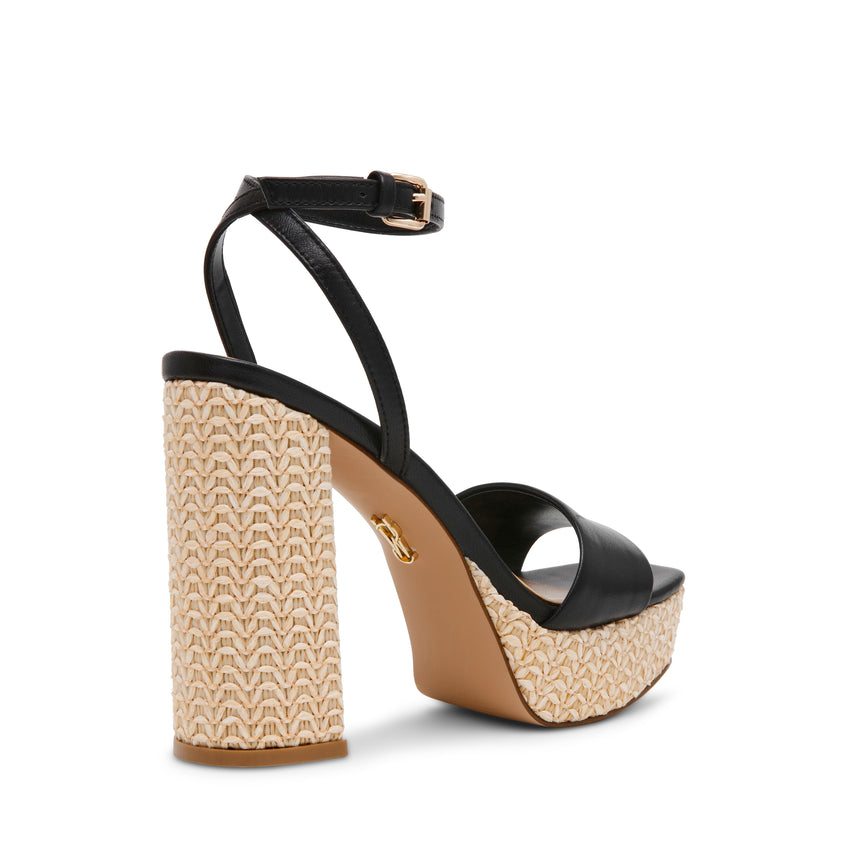 Sandalias De Tacón Leonite Negras