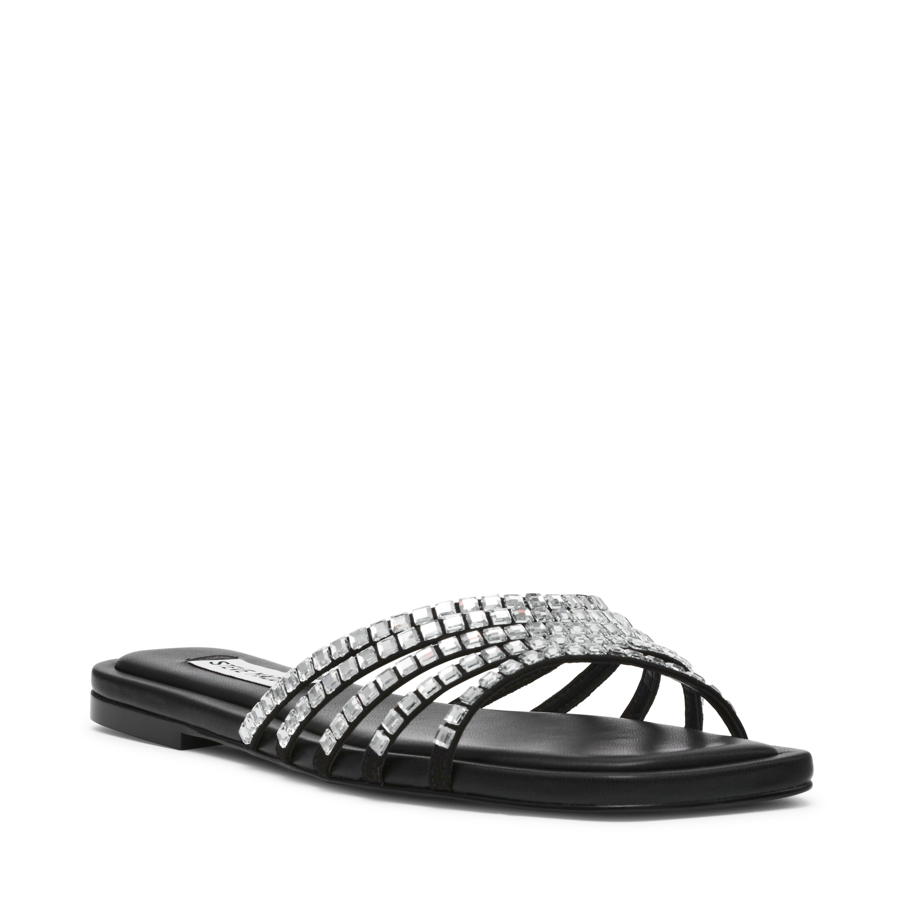 Sandalias Planas Lyris Negras- Hover Image