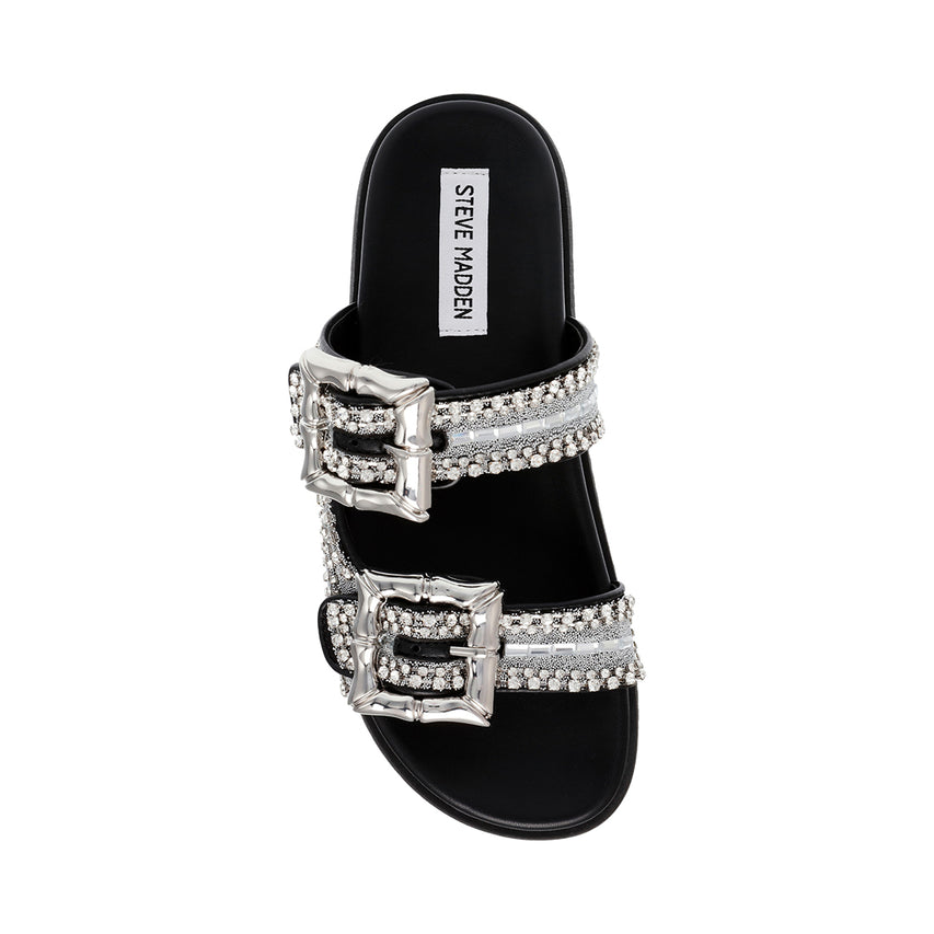 Sandalias planas Majesta negras