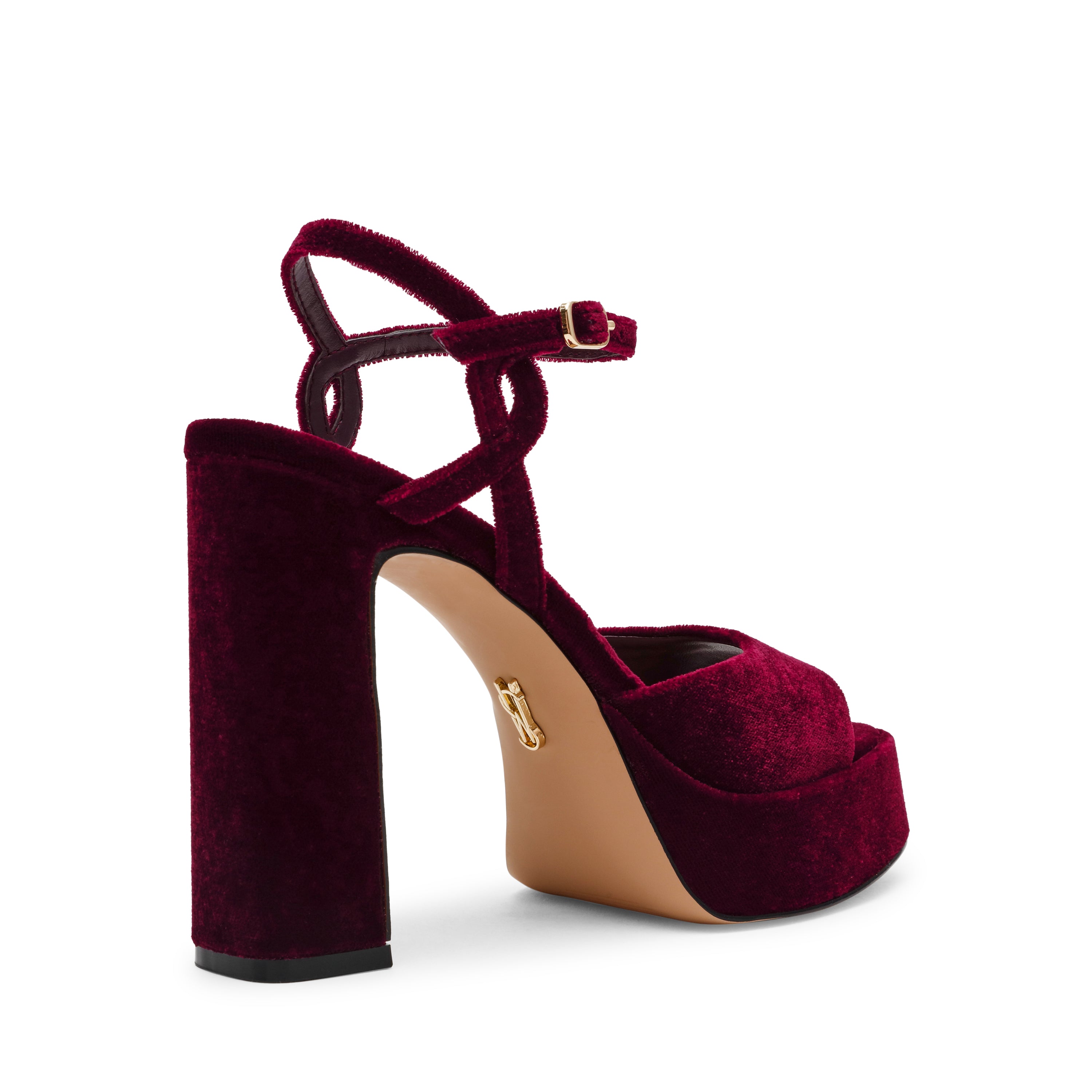 Sandalias de tacón Miliana Vinotinto