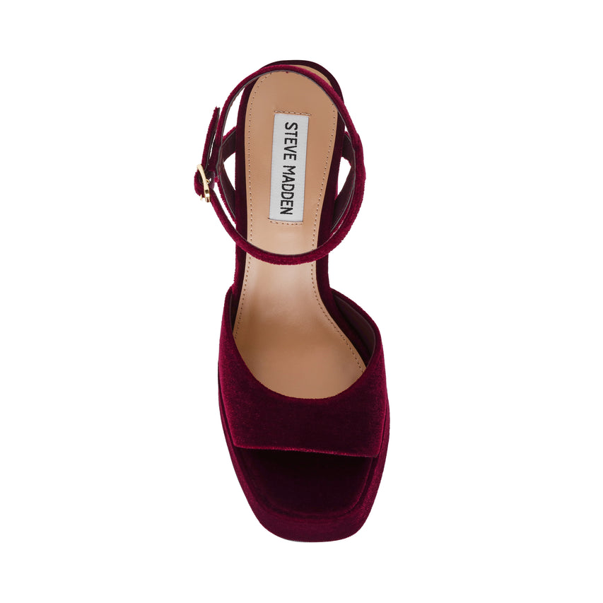 Sandalias de tacón Miliana Vinotinto
