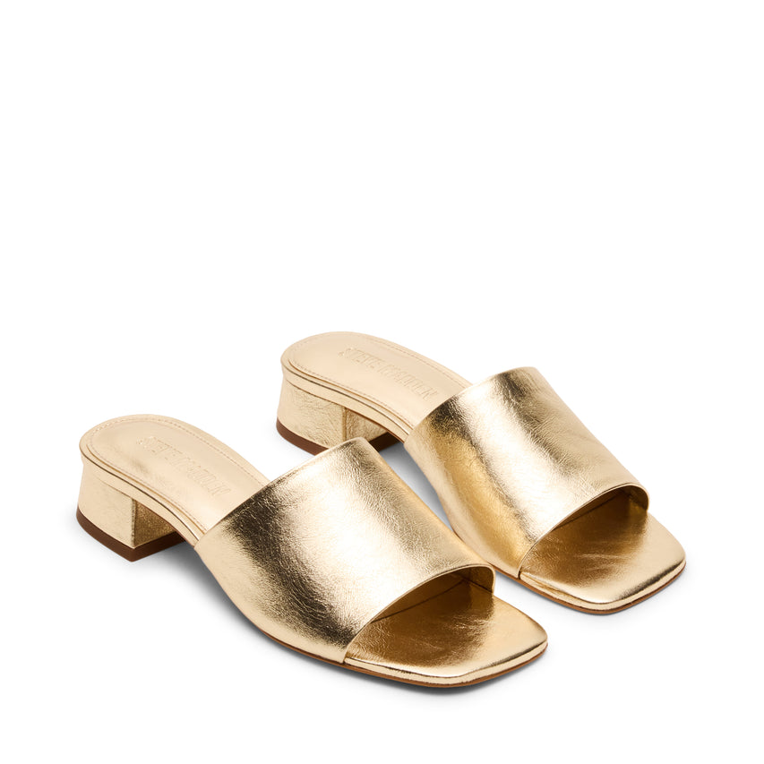 Sandalias Planas Montgomery Doradas