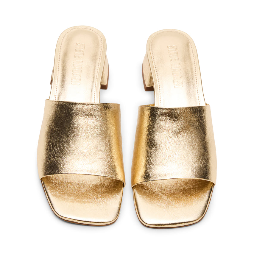 Sandalias Planas Montgomery Doradas