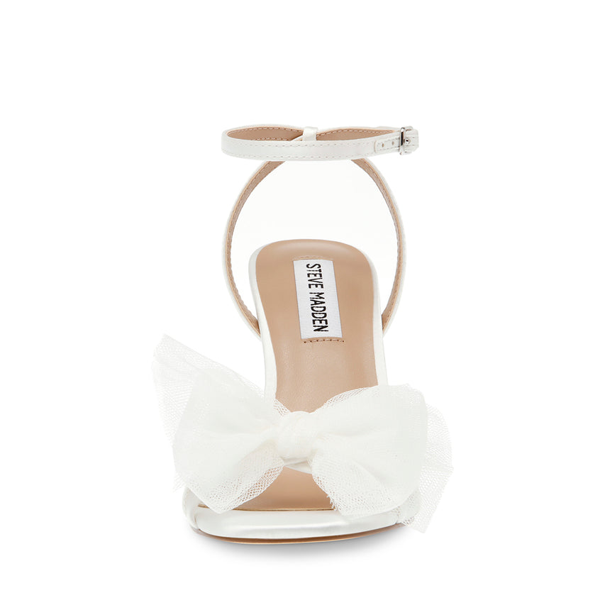 Sandalias De Tacón Nuptial Blancas