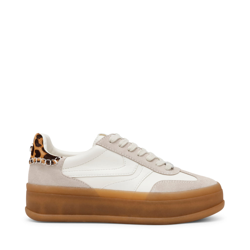 Zapatos Off-Track Blanco y leopardo