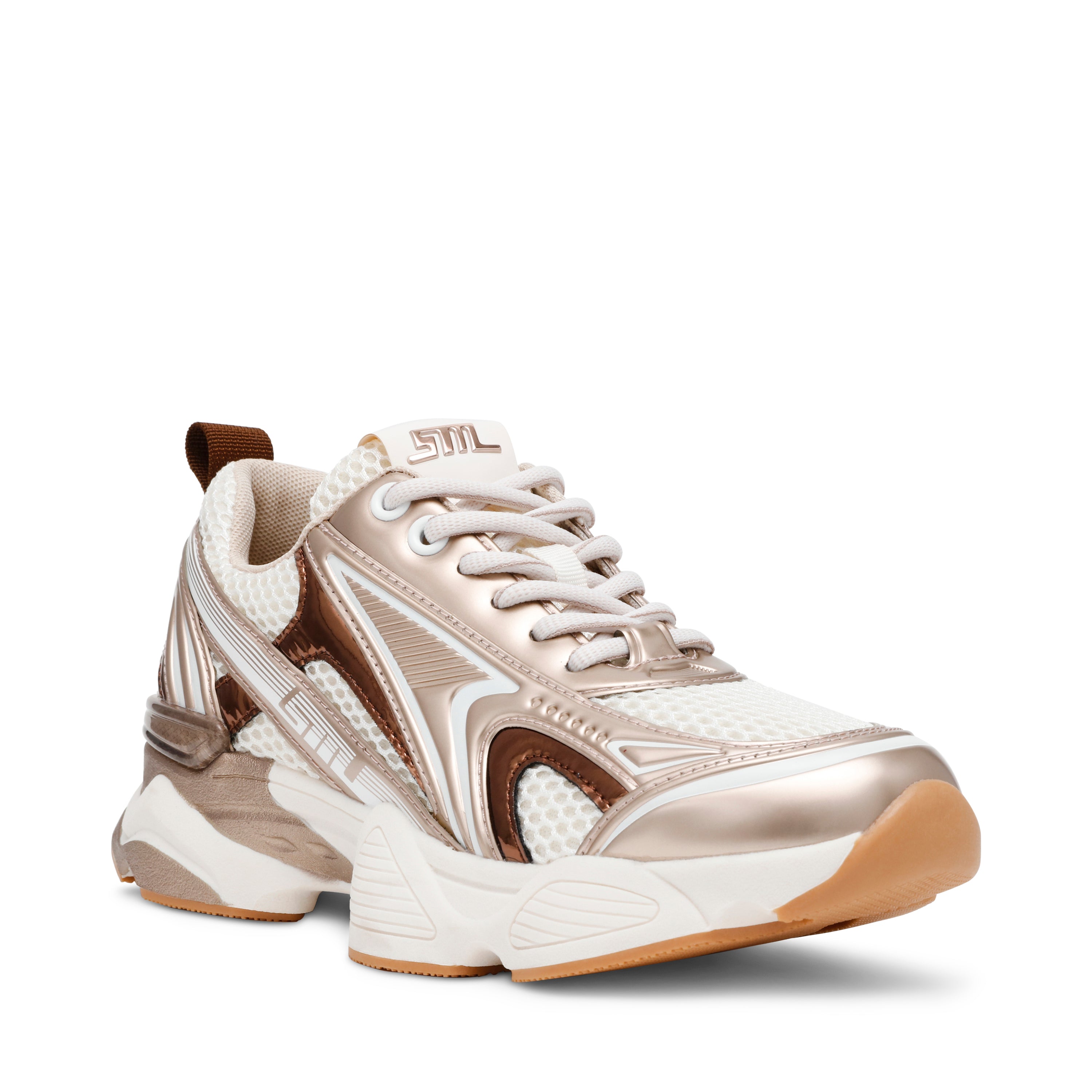 Zapatos Speedster-E Plateados Con Dorado - view 2